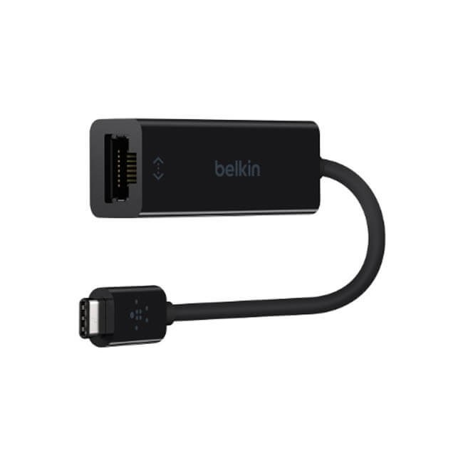 Belkin USB-C 對 Gigabit 乙太網路轉接器(先)
