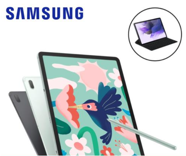 SAMSUNG Galaxy Tab S7 FE WiFi SM-T733 主機鍵盤套裝組 綠