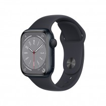 Apple Watch Series 8 (GPS) 45mm 午夜色鋁金屬錶殼；午夜色運動型錶帶