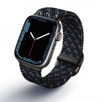 【UNIQ】Aspen DE Apple Watch 雙色藍防潑水高彈力編織單圈錶帶 42/44/45/49mm 共用款
