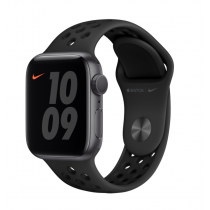 Apple Watch Nike Series 6 44 公釐黑色鋁金屬錶殼
